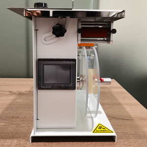 Präzisions etiketten platzierung system für Kosmetik glas verpackungen (SPS-Programmierung bereit) - Product Image 1