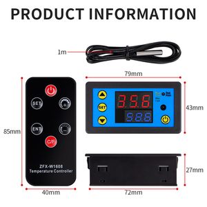 Controlador de temperatura digital de alta precisión Termostato de control de temperatura de con sensor - Product Image 6