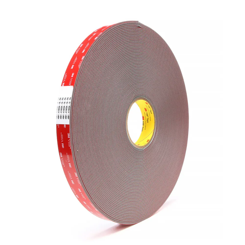 Custom Roll Blad 3M 4991 Acryl Foam Stickers 4991B Zwarte Dubbelzijdige Tape Groothandel