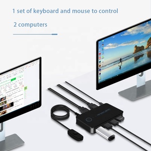 USB2.0 Switcher,2x4 <strong>USB</strong> <strong>KVM</strong> <strong>Switch</strong> Selector 2 Computers Share 4 <strong>USB</strong> for Keyboard Mouse Printer,Compatible <strong>With</strong> Windows, Mac - Product Image 4