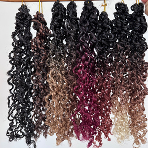 Micro Crochet Xoắn trước looped yanky Xoắn Crochet tóc Bohemian Crochet bện xoăn <span class=keywords><strong>senegalese</strong></span> Xoắn tổng hợp bện tóc - Product Image 1