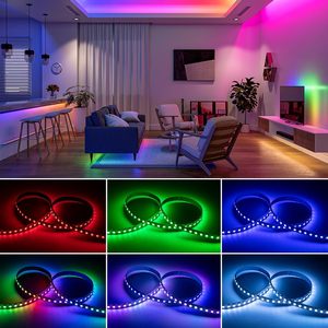 Заводская цена WS2812B ECO 5 В 30 60 144 пикселей на метр Dream Color demnressable Digital WS2812B RGB Led Strip - Product Image 6