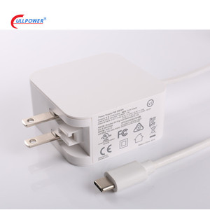 UL FCC CE EAC <strong>PSE</strong> NOM BSMI KC Certificates 45W <strong>USB</strong>-C PD Power Adapter <strong>with</strong> Type C Cable - Product Image 2