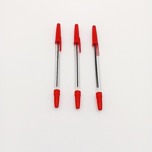 厂家批发价格圆珠笔红色蓝色黑色透明塑料材料0.5 0.7毫米 - Product Image 4