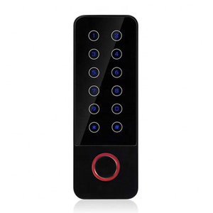 Sistema di controllo accessi per porte tastiera autonoma Rfid Card Fingerprint Controller di accesso per telefoni cellulari Wifi Tuya Waterproof Black - Product Image 2