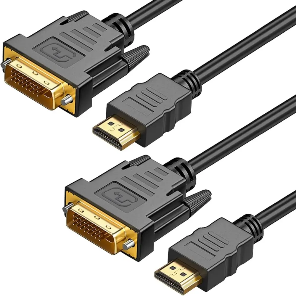 HDTV bilgisayar vb için yüksek hızlı adaptör HDMI DVI 24 + 1 kablo