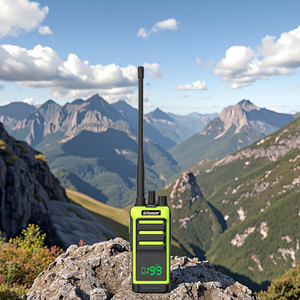 Sistema de intercomunicación inalámbrico IP68, radio bidireccional UHF de mano resistente al agua, rango de 5km, carga USB, Vox