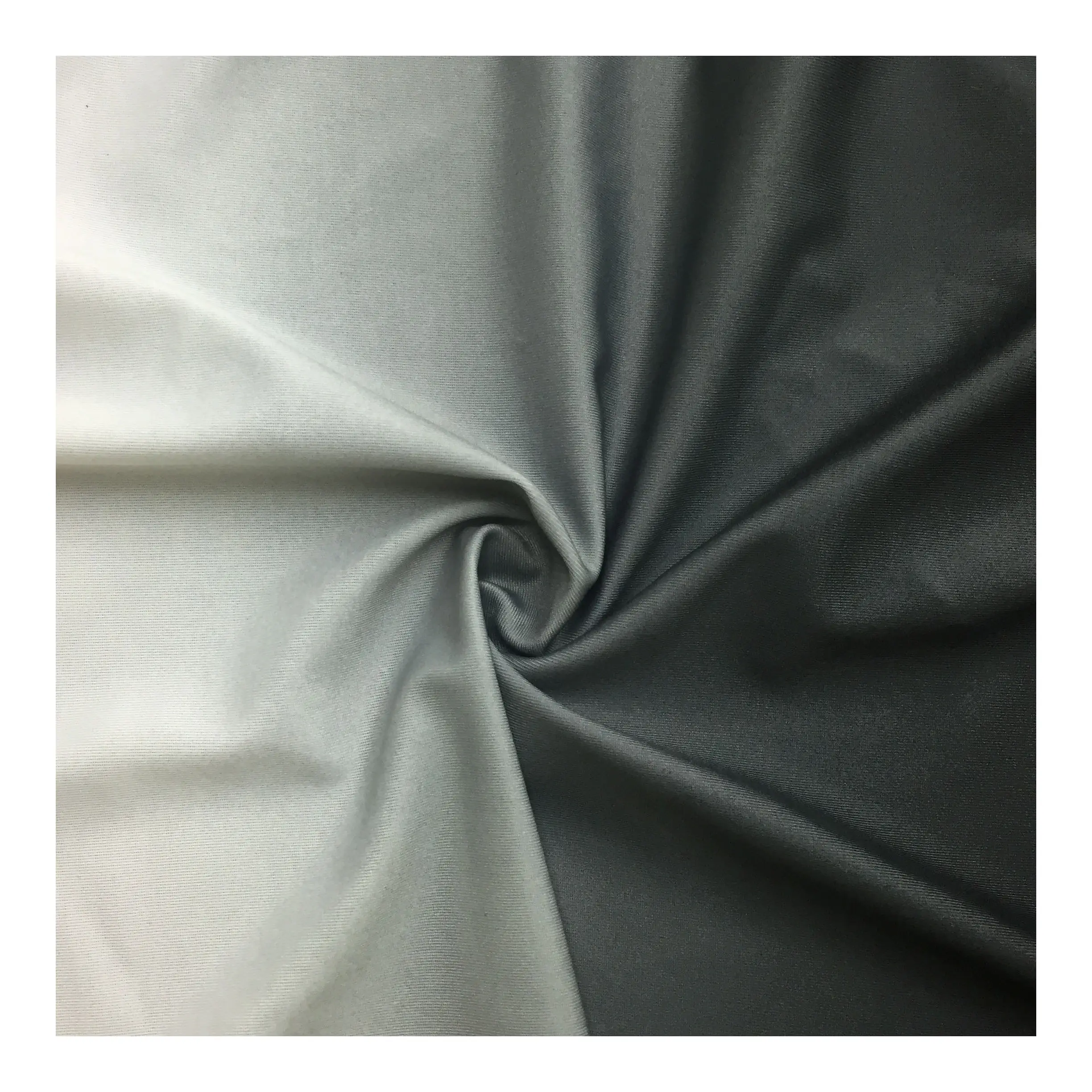 Tecido spandex africano de nylon para roupa de banho, cor cinza, personalizada, macio