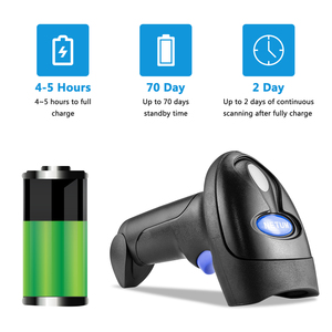 NETUM L5 Handheld Wireless Barcode Scanner and L8BL Blue Tooth 1D/2D <strong>QR</strong> Bar <strong>Code</strong> Reader PDF417 for IOS <strong>Android</strong> IPAD - Product Image 5