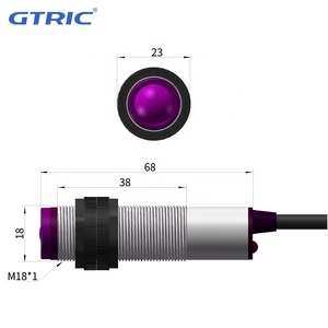 Sensor fotoeléctrico GTRIC 220VAC 2 cables tipo de reflexión difusa interruptor NO 50cm Sensor de distancia de detección - Product Image 4