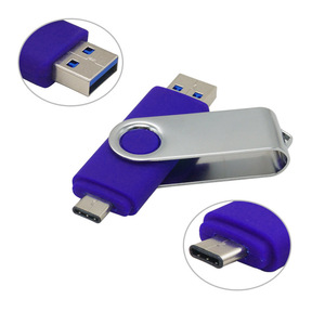 Высокоскоростной USB флеш-накопитель 256 ГБ, usb-накопитель 2 в 1 type-c OTG, Usb-накопитель, USB-накопитель - Product Image 1