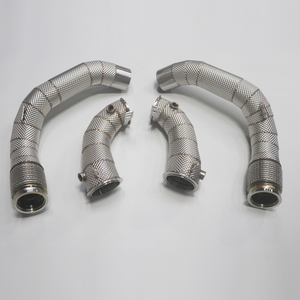 2018-2021ท่อไอเสีย F90 M5 BMW พร้อมที่กันความร้อน304สแตนเลสสตีล S63 4.4ตันหัวตรงไอเสียสภาพใหม่ - Product Image 4