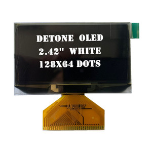 2,4-Zoll-OLED-Bildschirm mit I2C-Schnittstelle PMOLED-Typ Weiß Blau Gelb Treiber-IC SSD1309 128x64 FPC-Abstand 0,5mm - Product Image 6
