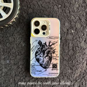 เคสโทรศัพท์มือถือข้ามพรมแดนพร้อมที่จับโทรศัพท์ดีไซน์สุดหรูสีเงิน IMD14รูปหัวใจสำหรับ iPhone16 Apple 15PC12ProMax13 - Product Image 1