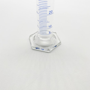 50ml Laboratory Use Science Research Borosilicate <strong>Glass</strong> <strong>3.3</strong> Measuring Cylinder with Hexagonal Base - Product Image 2