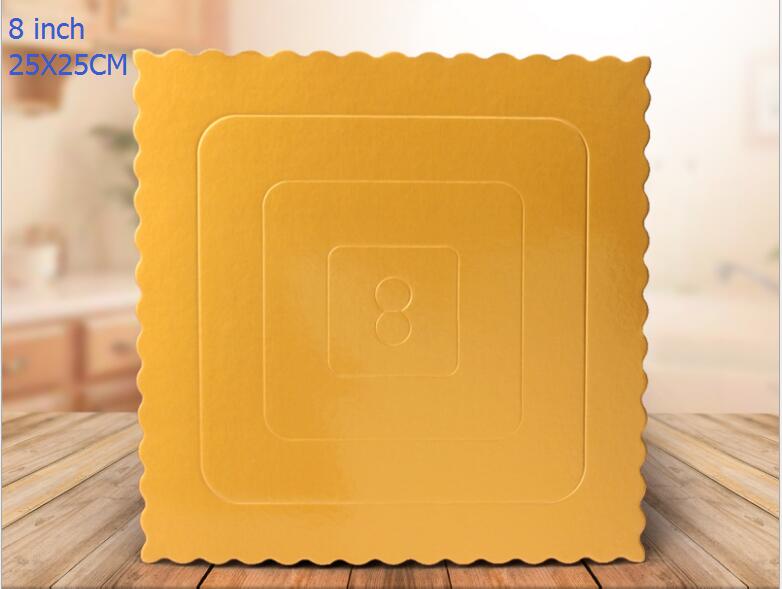 Gold Square 8 inch