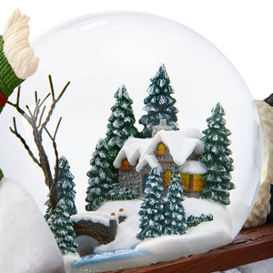 Güzel büyük müzikal kızak kar küresi özel noel kar küresi - Product Image 2