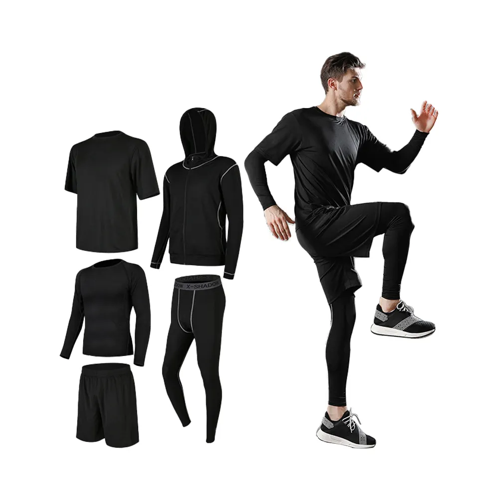 Tuta sportiva uomo nuovo abbigliamento Casual da uomo abbigliamento da allenamento per allenamento a secco rapido Set di pantaloni sportivi da allenamento Set di abbigliamento da allenamento