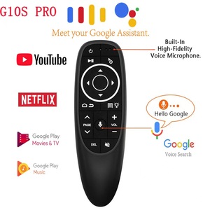 Großhandel G10 Intelligente Sprach fernbedienung mit Lern funktion 2.4G Drahtloser USB-Empfänger Gyro Sensing Air Mouse G10S PRO