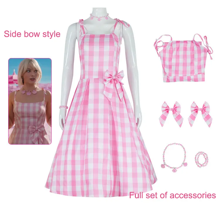 2023 disfraz de película niñas niños mujeres hombres adultos niños Ken Ryan Gosling Cosplay vestido rosa Halloween