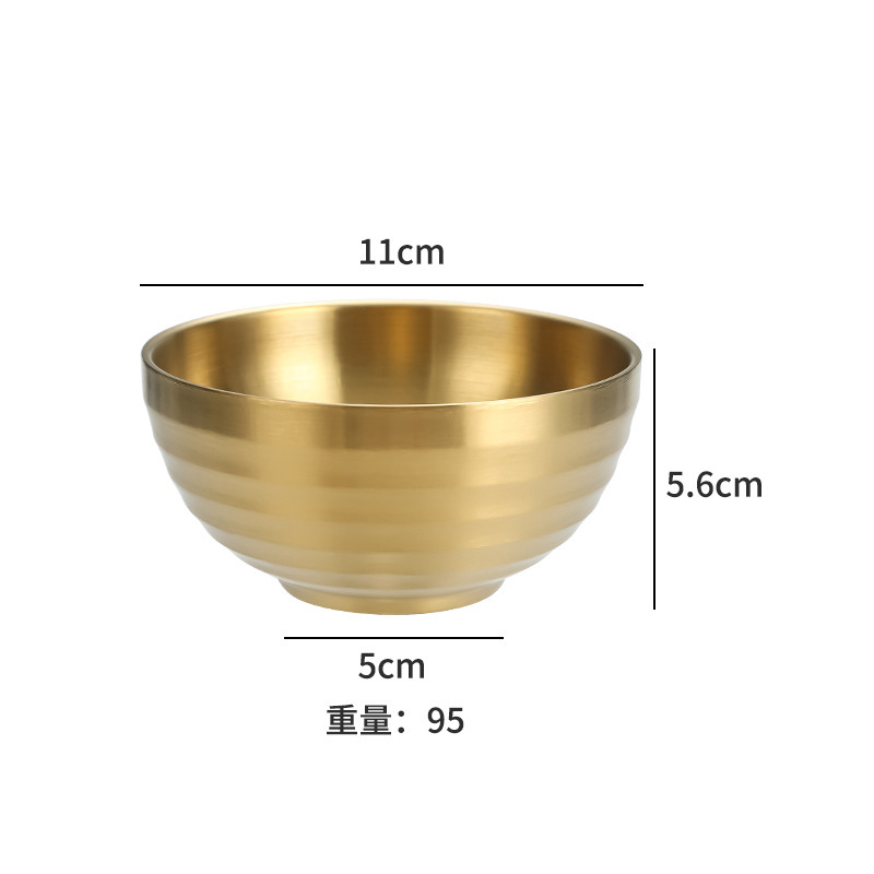 11cm spiral bowl (gold)