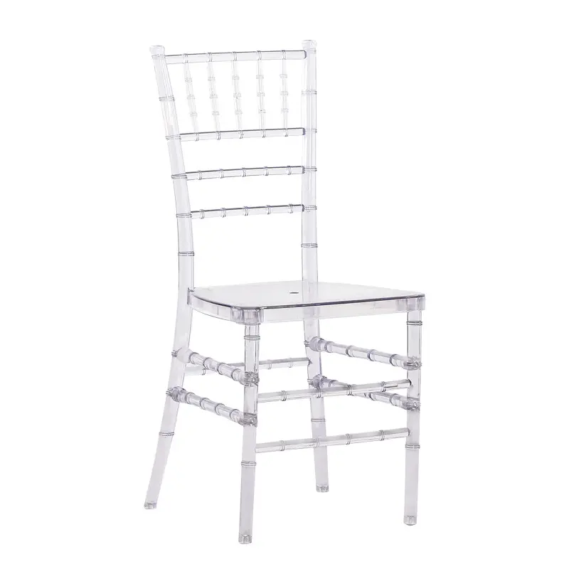 Modern aesthetic plastic Chairs Acrylic Transparent chair  for wedding party decoration for dining room modern