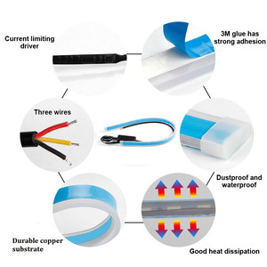 <strong>30cm</strong> <strong>11</strong>.8&quot; 45cm 17.7&quot; 60cm 23.6&quot; Universial Flowing Two Color Ultra-thin Turn Signal Lights <strong>Led</strong> Headlight Strip Flexible <strong>LED</strong> DRL - Product Image 4