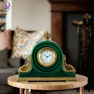 Cổ điển thanh lịch cổ điển sang trọng trang trí nội thất phụ kiện bàn Đồng hồ Trung Đông ngọc lục bảo sứ cổ mặt hàng đồng hồ - Product Image 2