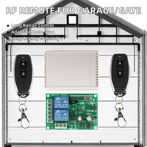 Garaj ve AC LED otomatik kapı 12V öğrenme için ABS RF kablosuz uzaktan kumanda MHz anten ile 2 düğmeli 433 vinç - Product Image 2