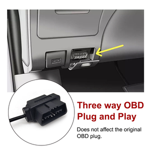 Rastreador de GPS 4G, alarmas de coche con llave Digital Plug-and-Play con OBD Fit, botón pulsador de fábrica, actualización de Control DE APLICACIÓN DE INICIO para coches - Product Image 3