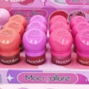 新款Moccaallure固体耐用镜面果粉腮红亮点