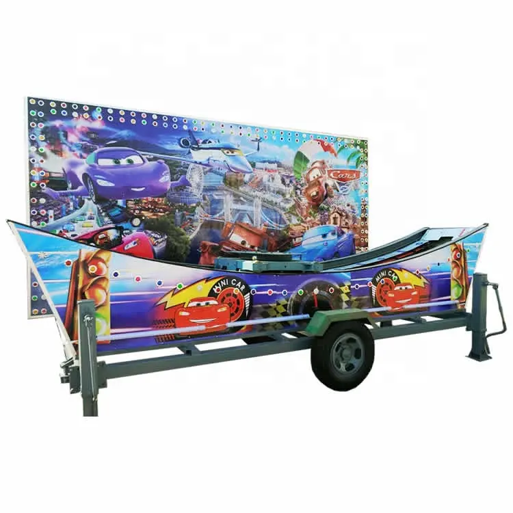 other amusement park rides children games speed flying car outdoor amusement electric with background wall and traile for sale