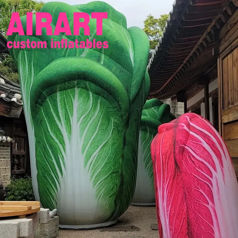 A6 vividly inflatable Chinese cabbage balloon,giant Olive Vegetable inflatable model for farm event ideas