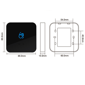 Nuevo 12V 24V sin contacto Sensor de infrarrojos botón de salida puerta soltar el interruptor de Control de acceso de puerta botón de salida 3-15cm de distancia ajustable - Product Image 6