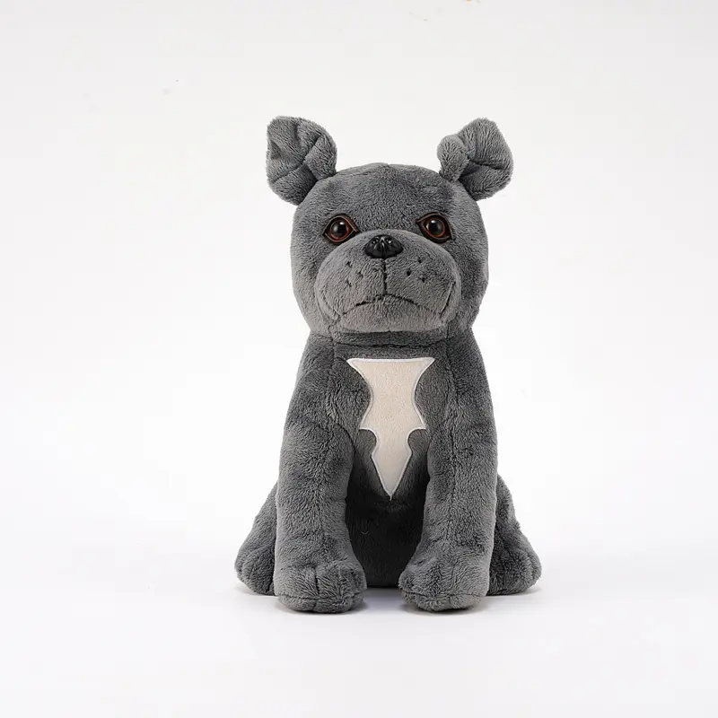 Factory Wholesale Pitbull Puppy Custom Stuffed Plush Animal Dog For Baby Gifts