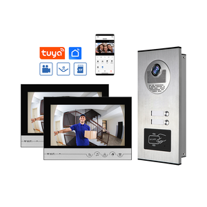 Sistema de timbre de videoportero Wifi de 9 pulgadas personalizado de alta calidad con monitor interior y control remoto de teléfono móvil - Product Image 1