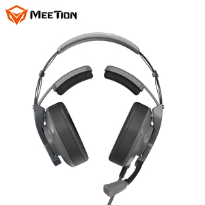 MEETION MT-HP099 Gray <strong>USB</strong> Interface RGB Light with Mic Light <strong>Control</strong> Button Professional Gaming Headphones - Product Image 5