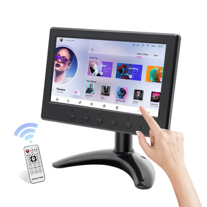 Monitor LCD de computadora de escritorio de 7 pulgadas de tamaño pequeño IPS de 1024x600 con monitor de pantalla táctil de interfaz AV/BNC/VGA/USB - Product Image 1