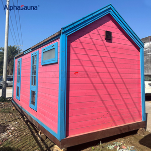豪华预制木制小屋海滩小屋和花园小屋居住耐用时尚的集装箱房 - Product Image 5