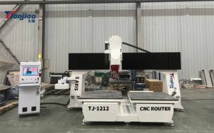 TJ-1212 5轴数控刳刨机1212毫米木工机床Mach3控制系统单ATC真空胶合板椅电机PLC齿轮箱 - Product Image 4