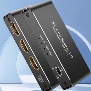 Divisor HDMI 2,1 8K @ 60Hz, divisor HDMI 1 en 2 salidas 4K @ 120Hz, divisor HDMI para monitores duales (solo pantalla de entrada Copy/Mirror) - Product Image 2