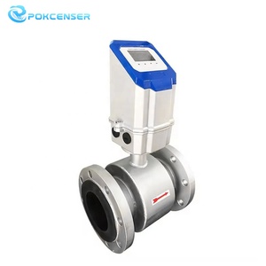 Pokcenser Electromagnetic <strong>Flowmeter</strong> Made in China 4-20mA <strong>Pulse</strong> Frequency <strong>Output</strong> LCD OLED Flow Indicator - Product Image 5