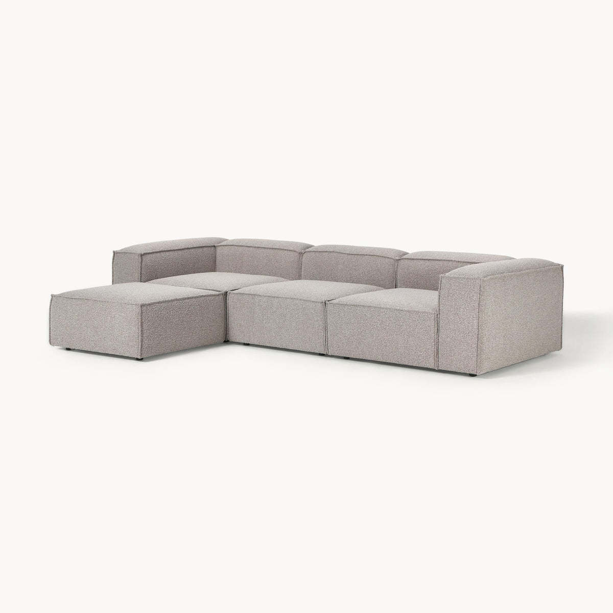 Tessuto in Filato Bouclé Tortora