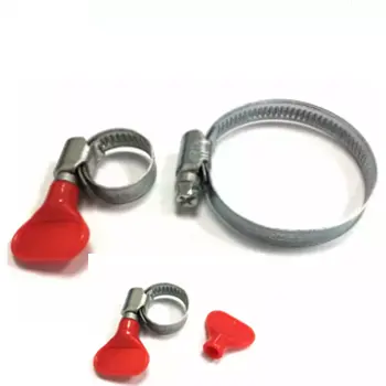 Serrez à la main les colliers de serrage avec vis à oreilles en acier inoxydable/PVC