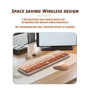 Teclado de tamaño completo, juego de teclado y ratón inalámbricos de 2,4 GHz, teclado silencioso con batería para ordenador, PC y portátil - Product Image 5