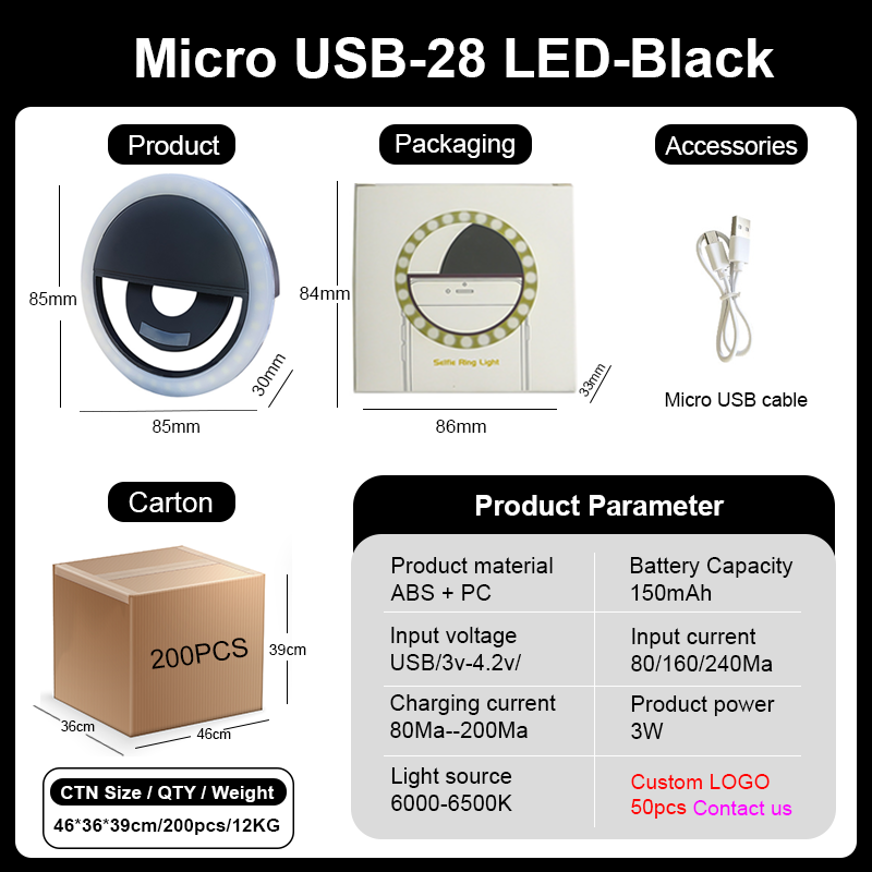 28LED-Noir
