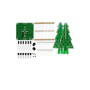 Kit fai da te albero di musica elettronica di natale 3 colori albero di natale colorato luce a LED Kit di saldatura fai da te - Product Image 1