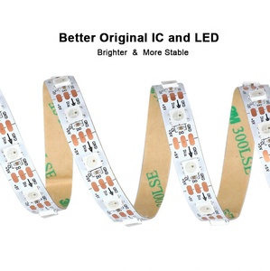 Indirizzabile Tira Ws2812b 5050 Smd 60Led 5V indirizzo programmabile intelligente Ws2812 2812b Pixel RGB striscia Led - Product Image 2