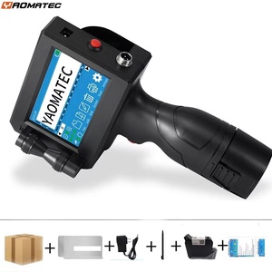 Yaomatec 25.4MM Date Number Logo Code Carton Batch Coding Machine Handheld Inkjet <strong>Printer</strong>