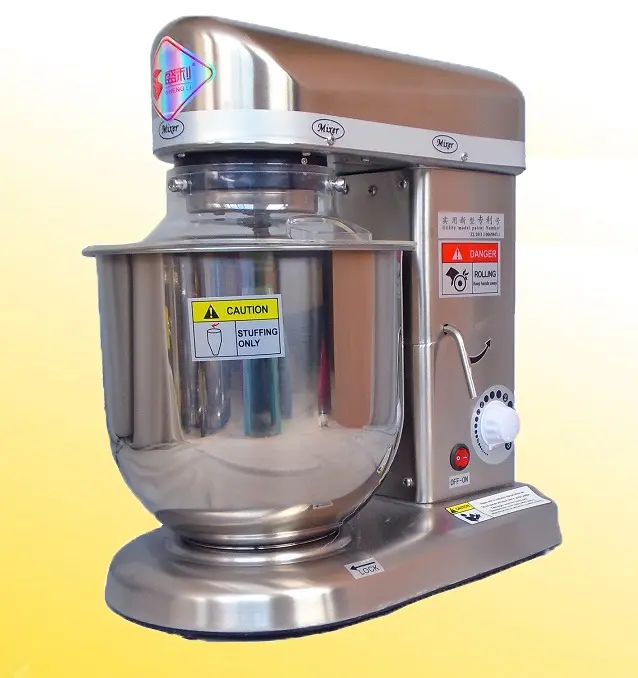 Máquina de misturador de alimentos planetário, suporte profissional, 7 litros